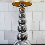 Lampada da terra con base in acciaio cromato di Reggiani, anni '70