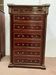 Semainier in trompe l'oeil Safe furniture of Napoleon III style Mahogany XX century