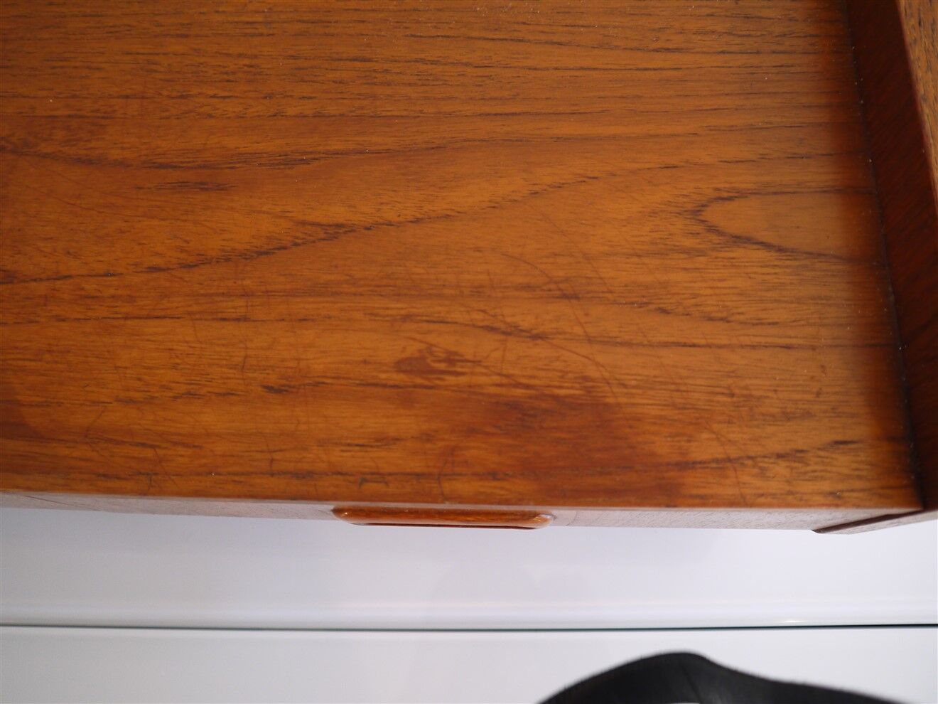 Wall bedside or vintage Scandinavian teak floor 1960