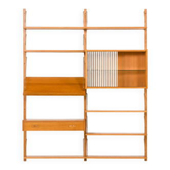 PS System oak wall unit, Randers, Denmark 1970s