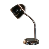 Black and chrome desk lamp in vintage metal