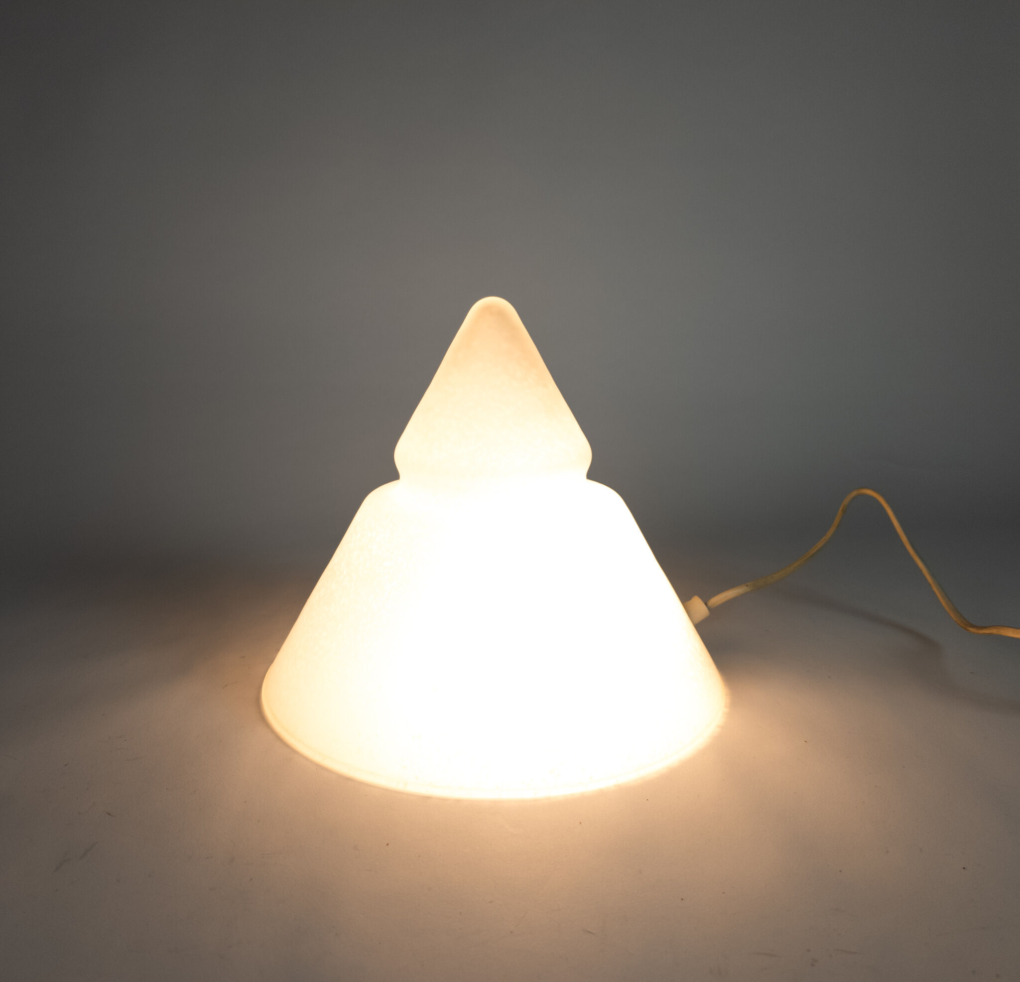Pyramid lamp HB Lighting glass 70's