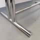 Vintage walnut and chrome metal desk from the 1970s.