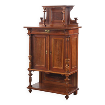 Vintage Antique Danish Solid mahogany Wood Cabinet, 1890s