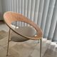 Fauteuil lounge au design circulaire vintage