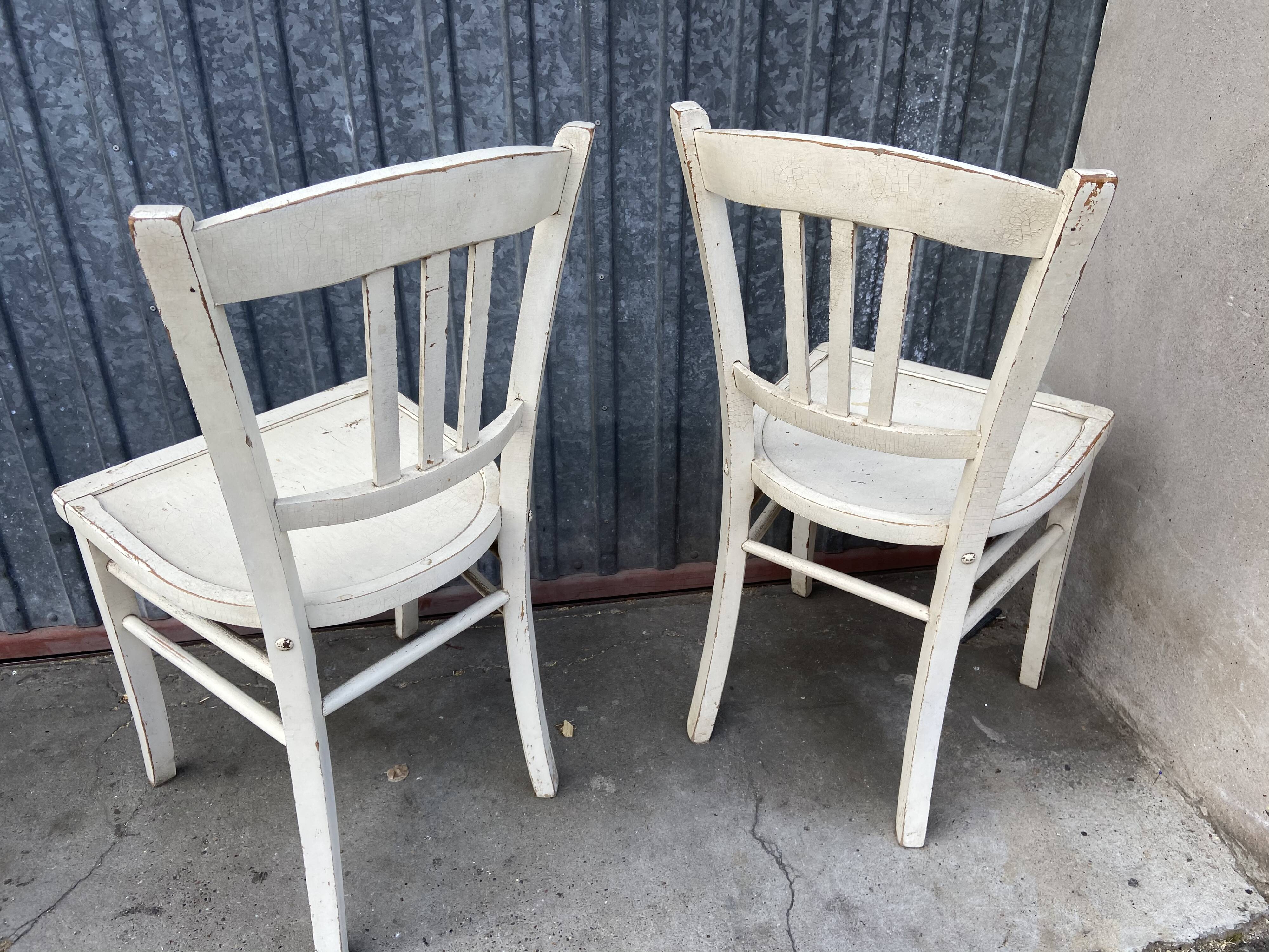 2 vintage bistro chairs