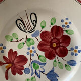 Niderviller faïence ancienne assiette décorative numérotée vintage