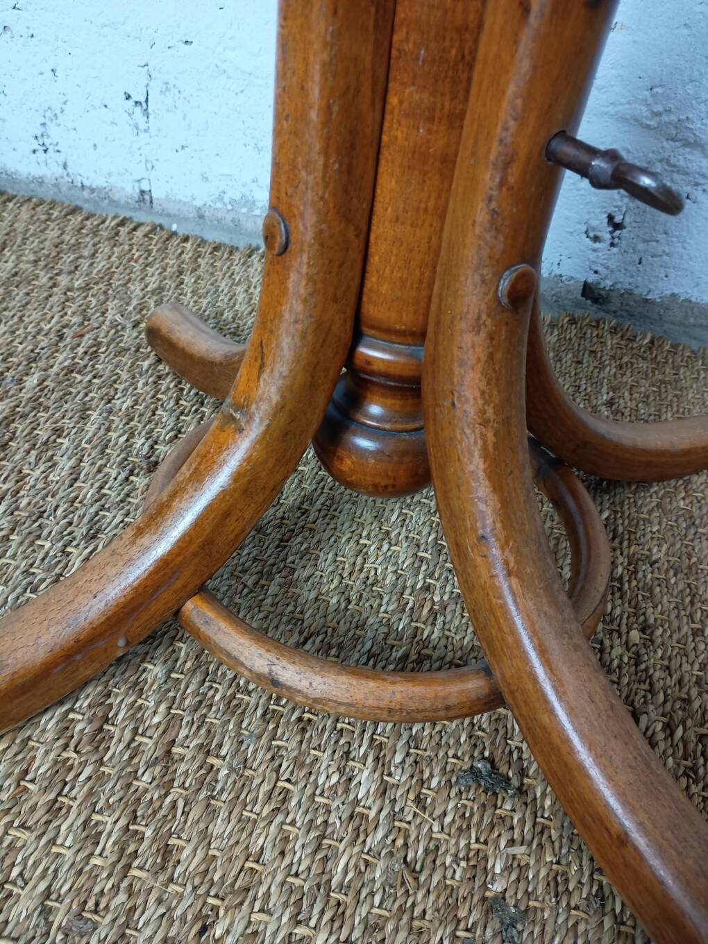 Fischel swivel armchair or office chair, bent beech, late 19th century