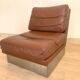 Vintage leather armchair Jacques Charpentier