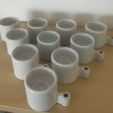 Set of 10 vintage candlesticks by Elhén Johansson