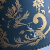 Large hot water bottle lamp with 5 bronze lights, empire style