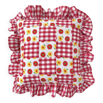 Hi Ginette patchwork cushion