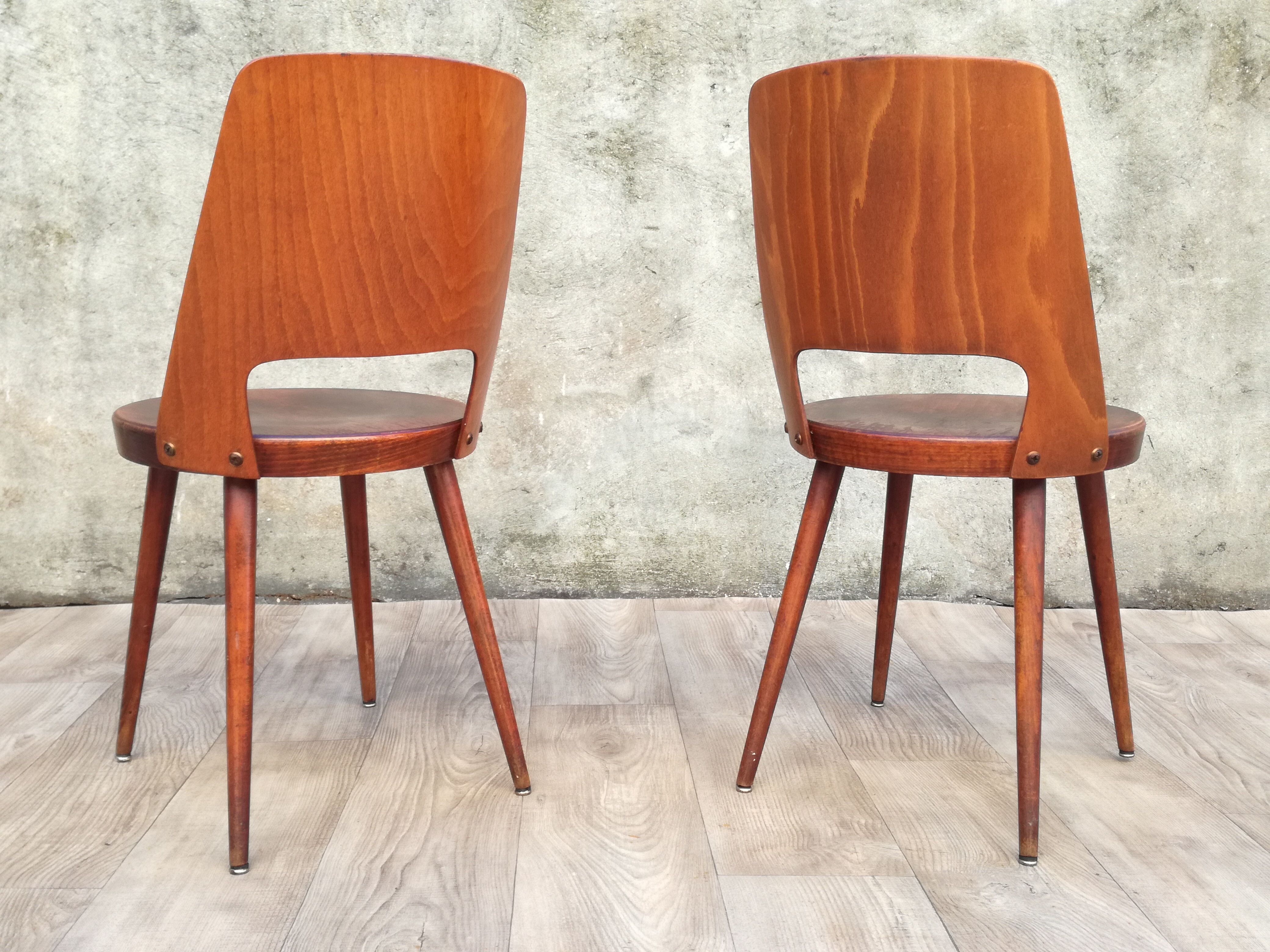 Pair of Baumann Mondor bistro chairs