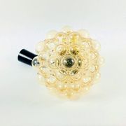 Large Mid-Century Amber Bubble Glass Ceiling Light by Helena Tynell for Limburg, Germany, 1960s