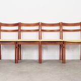 Set of four teak chairs, Danish design, 1970s, production: Denmark