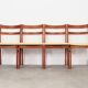 Set of four teak chairs, Danish design, 1970s, production: Denmark