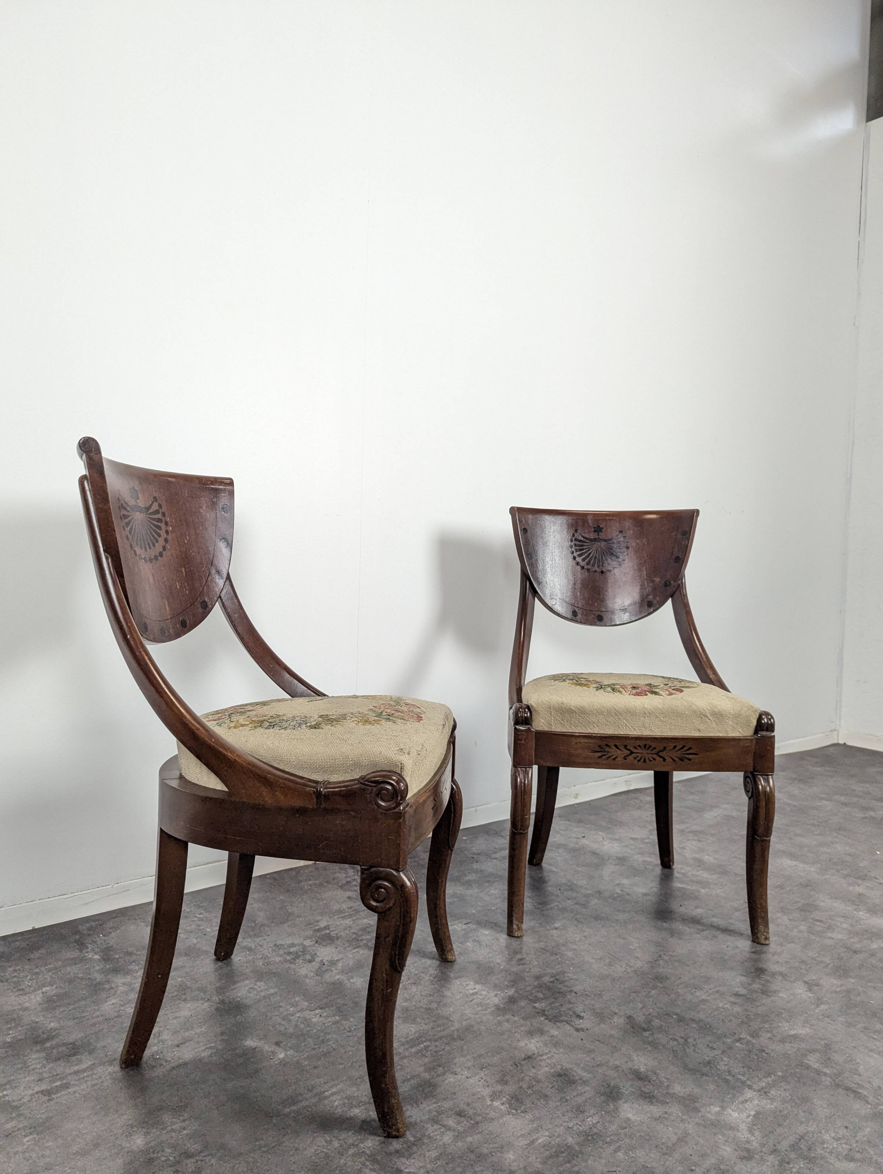 Pair of Restoration style chairs