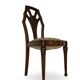 Ensemble de 6 chaises de salle à manger en noyer sculpté Art Déco, années 1920/1930