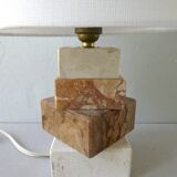 Marble lamp and travertine from the 1960s