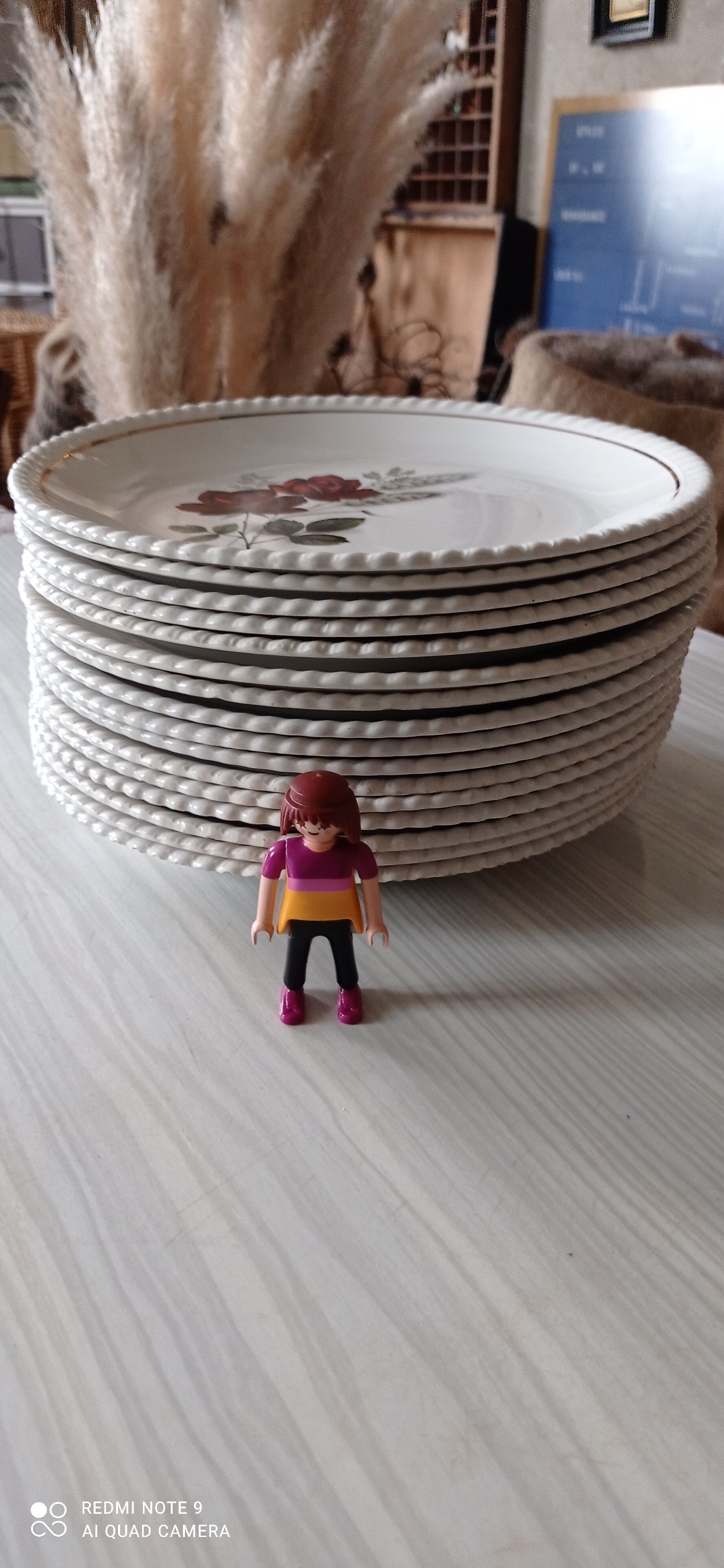 Set of sixteen flat plates