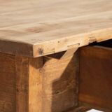 Table d’appoint ancienne en bois massif, c.1920