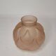 Art Deco ball vase, pink glass