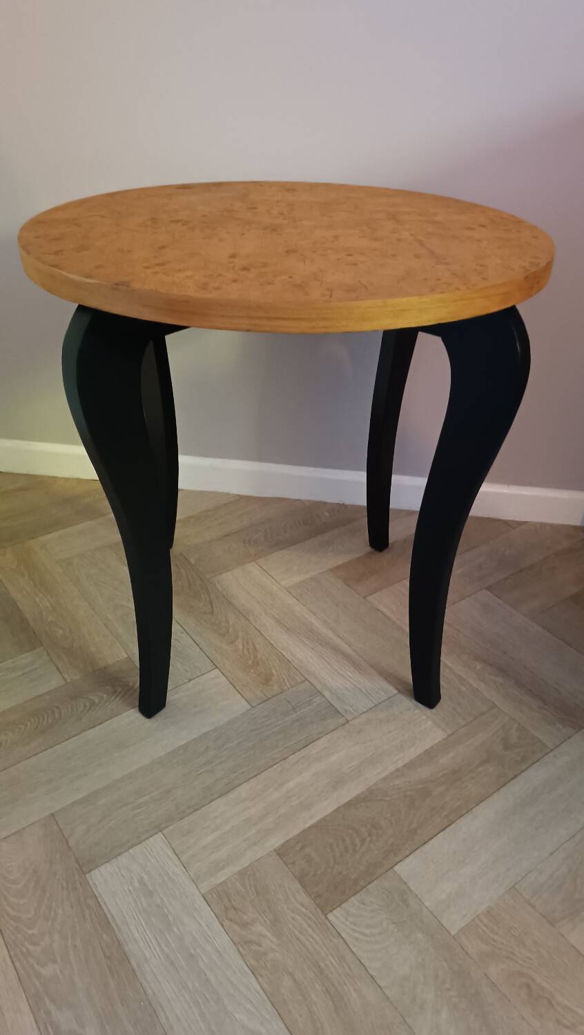 Table d'appoint en ronces de noyer