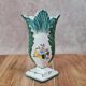 Small earthenware vase signed Figas – hand-painted floral decoration