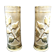Paire de vases en laiton