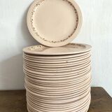 Assiettes plates Longwy modèle Betty