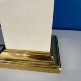 Large rectangular lamp from the 70s in gold