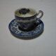Assortment of 3 blue cups