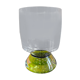 Vase évasé en verre bullé