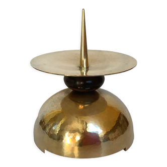 Pike hammered brass candle goldsmith Holemans Brussels