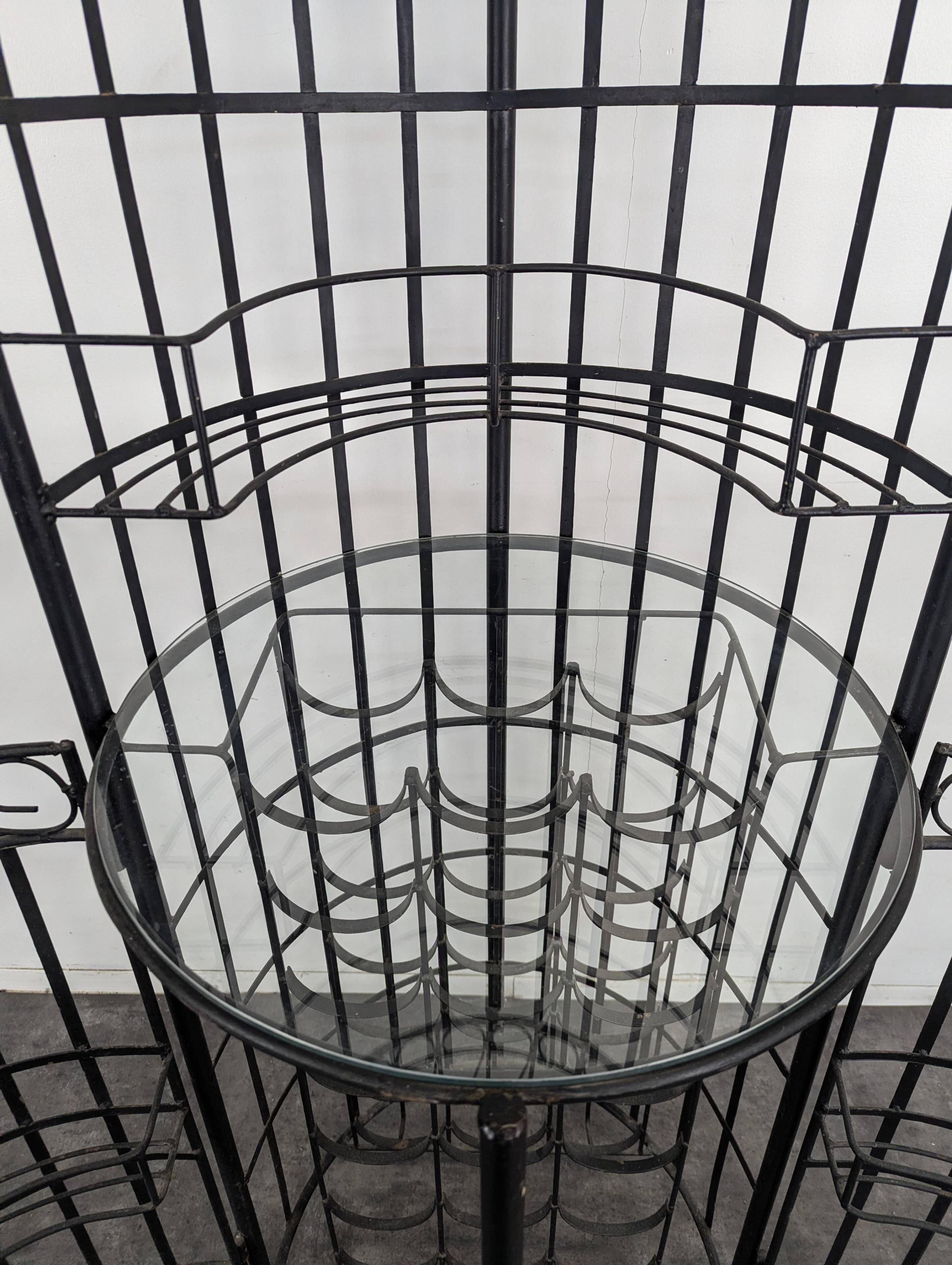 Wrought iron bar kiosk