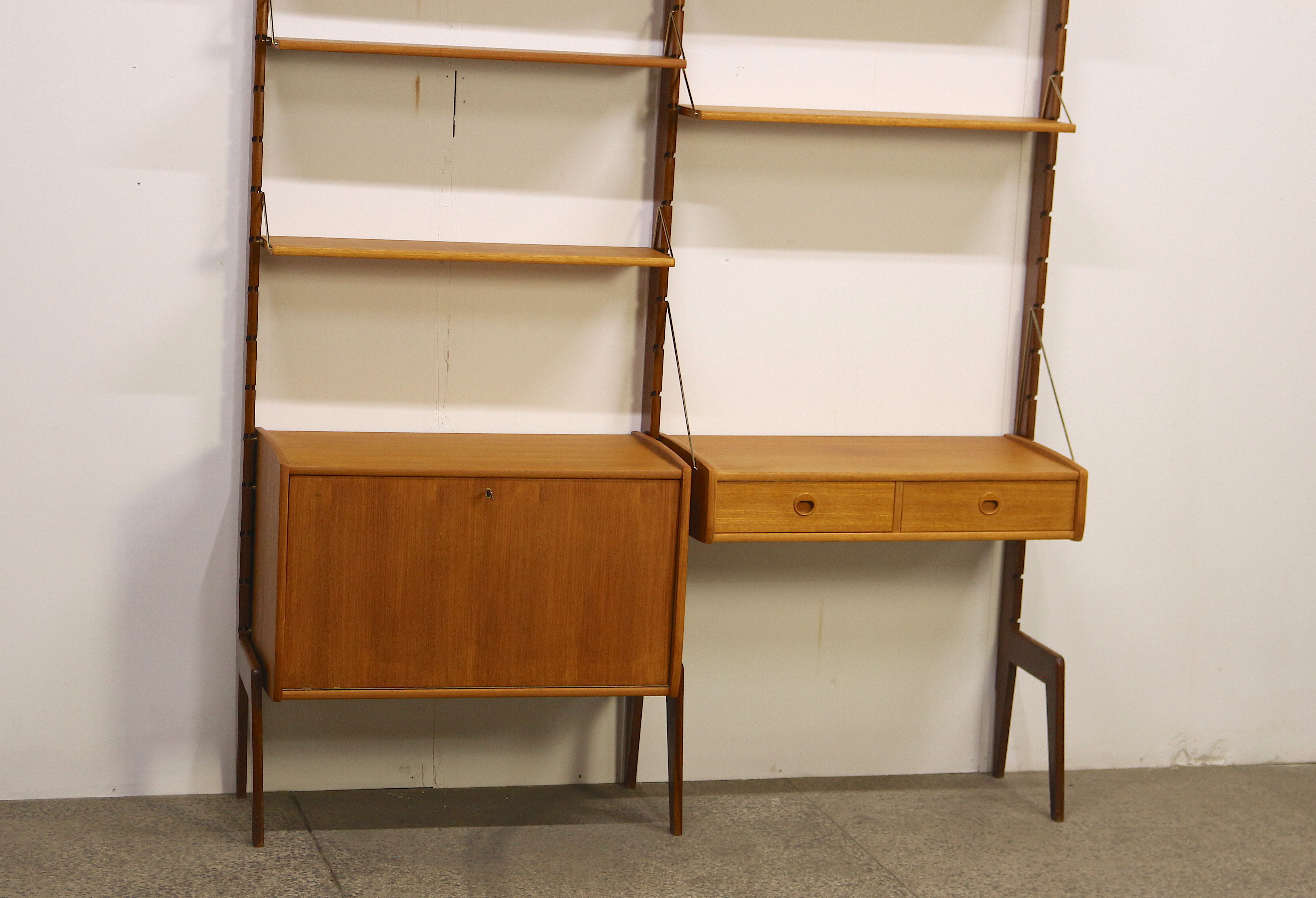 Free Standing Wall Unit by John Texmon, 1960's Norway