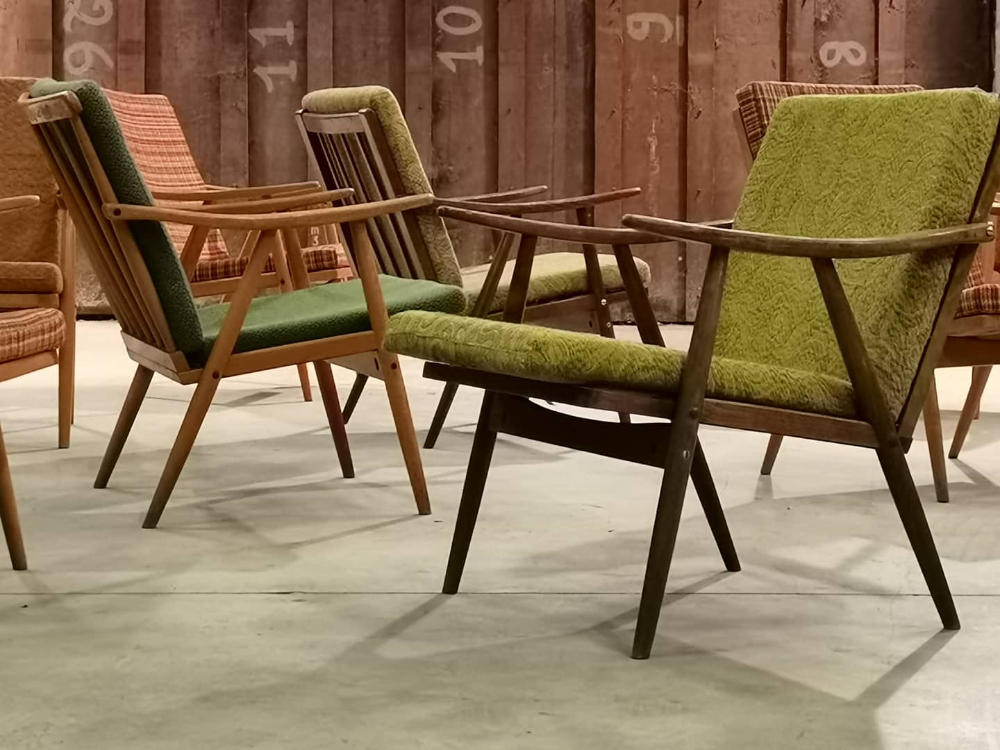 Lot de 14 fauteuils Thonet Boomerang