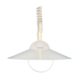 Vintage white vintage pendant with a perforated top