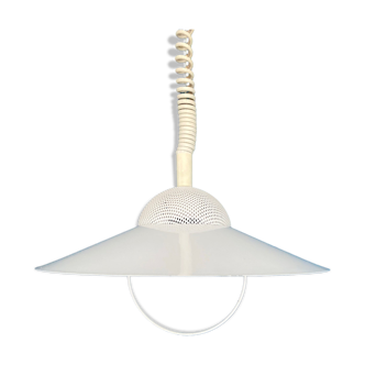 Vintage white vintage pendant with a perforated top