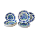 6 flat plates and 6 hollow plates Vloclawek Poland Hand painted