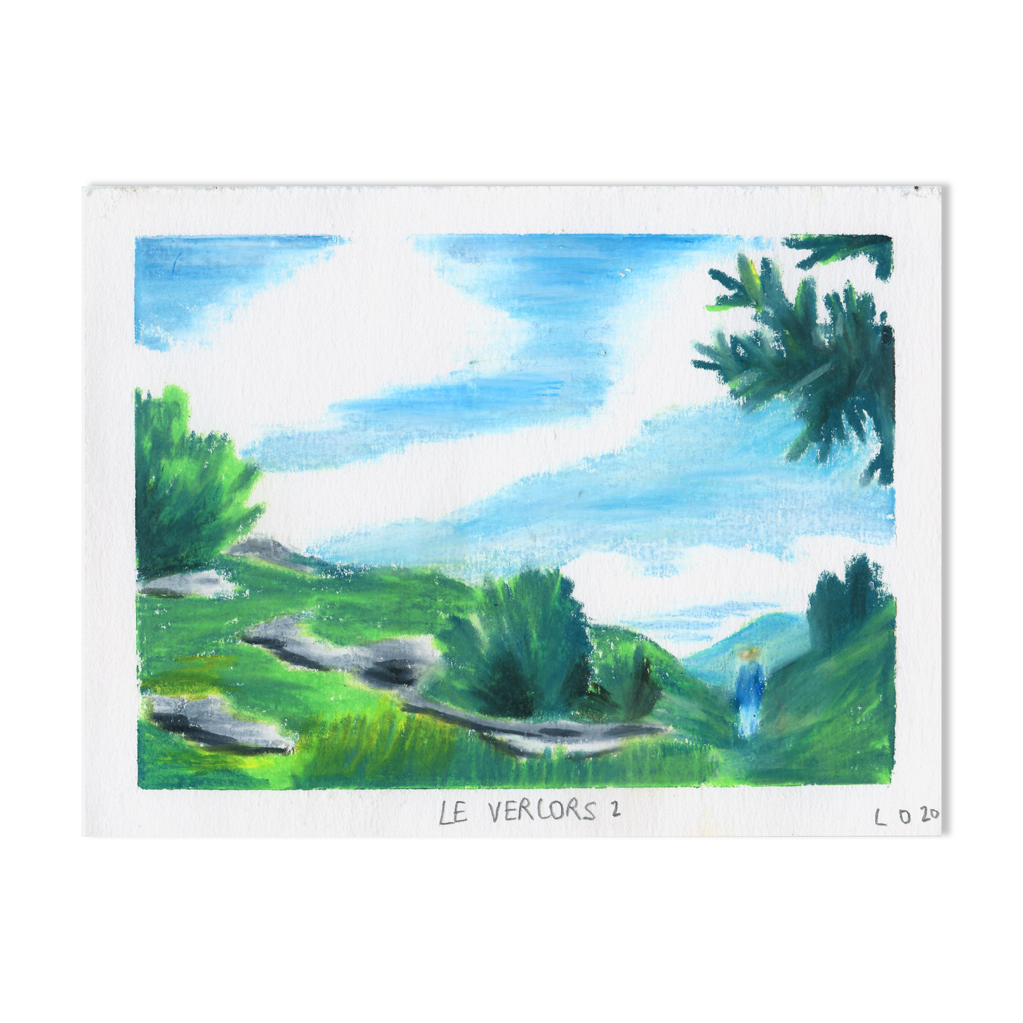 Original drawing "The Vercors 2"