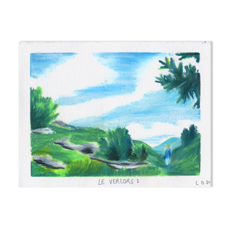 Original drawing "The Vercors 2"