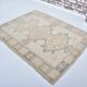 Bohemian hand knotted Oushak rug sku 3484