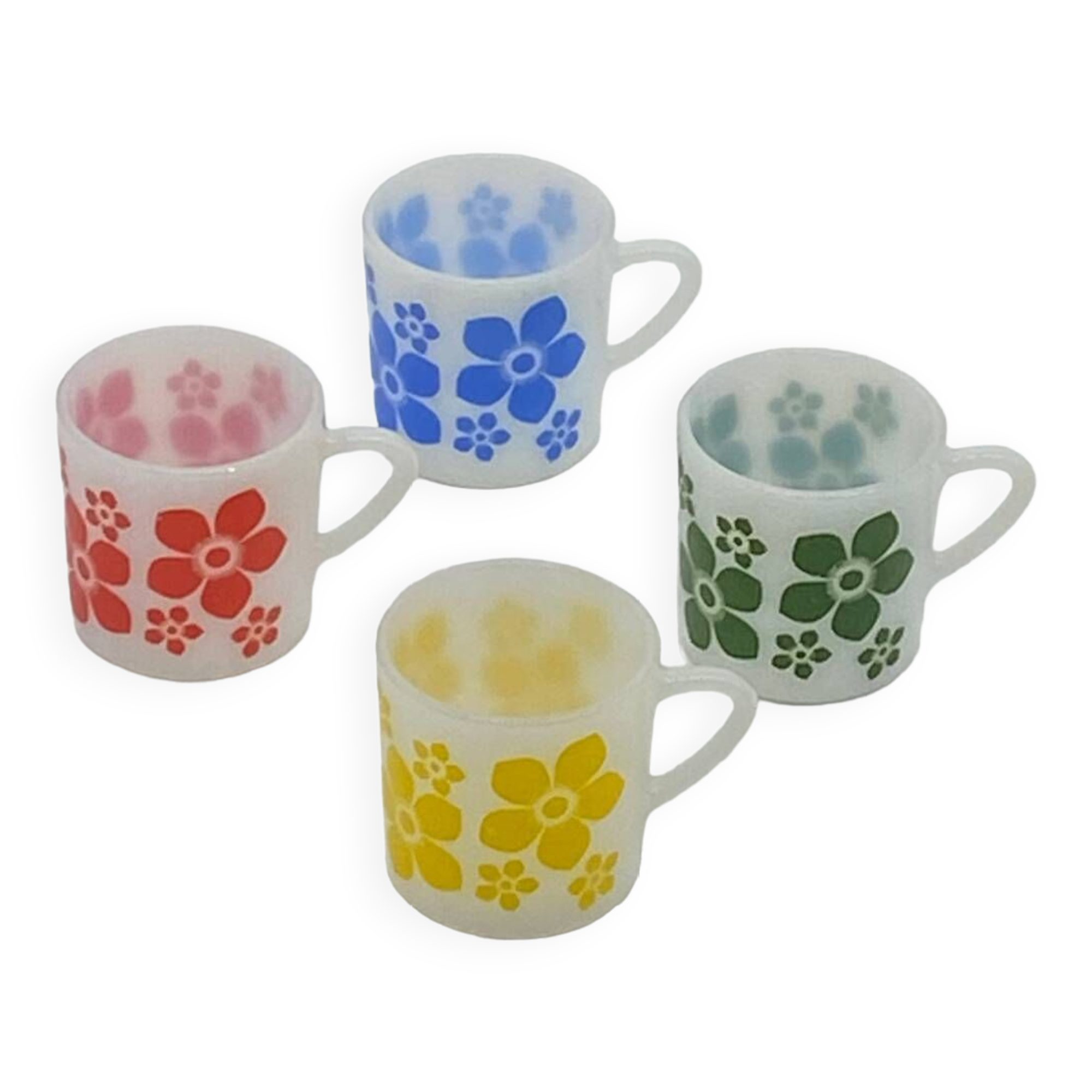 Set of 4 coffee cups, arcopal