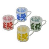 Ensemble de 4 tasses à  café, arcopal