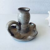 Ceramic candle holder signed Vallauris