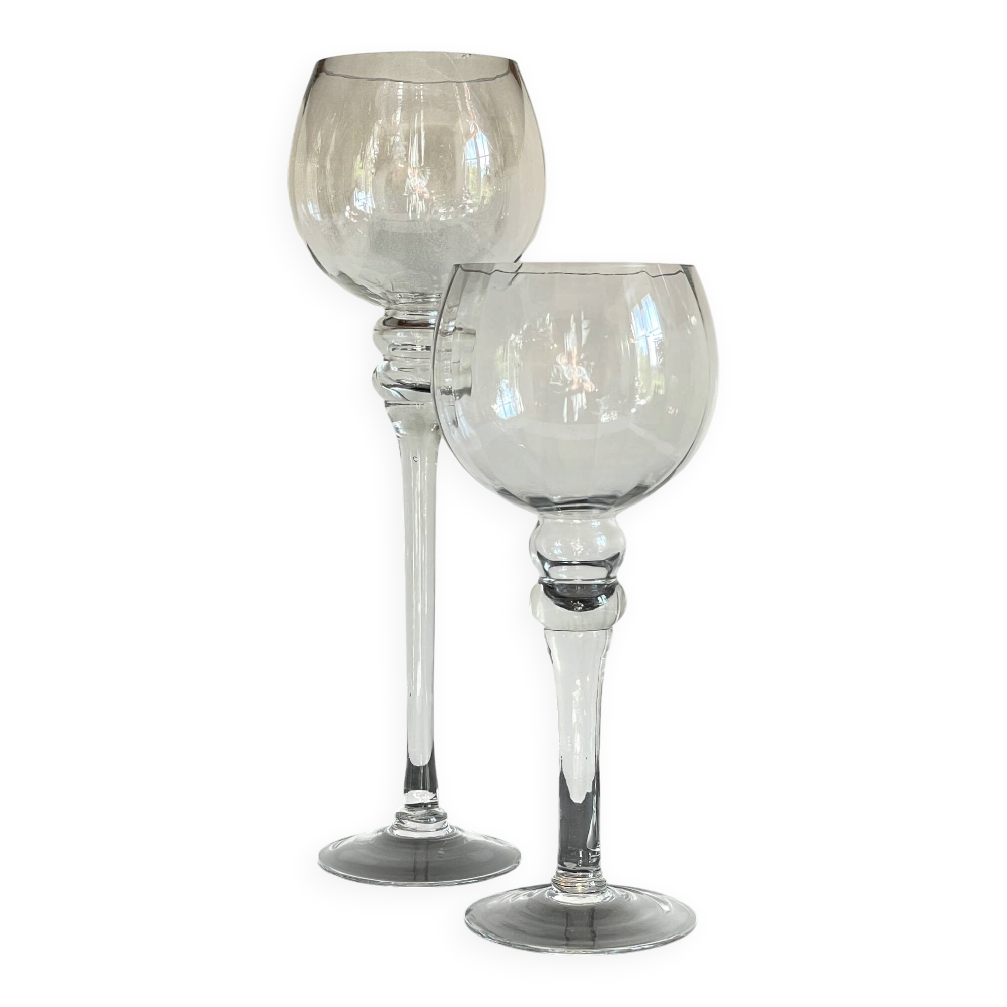 Bougeoirs xl crystal vintage candle holders