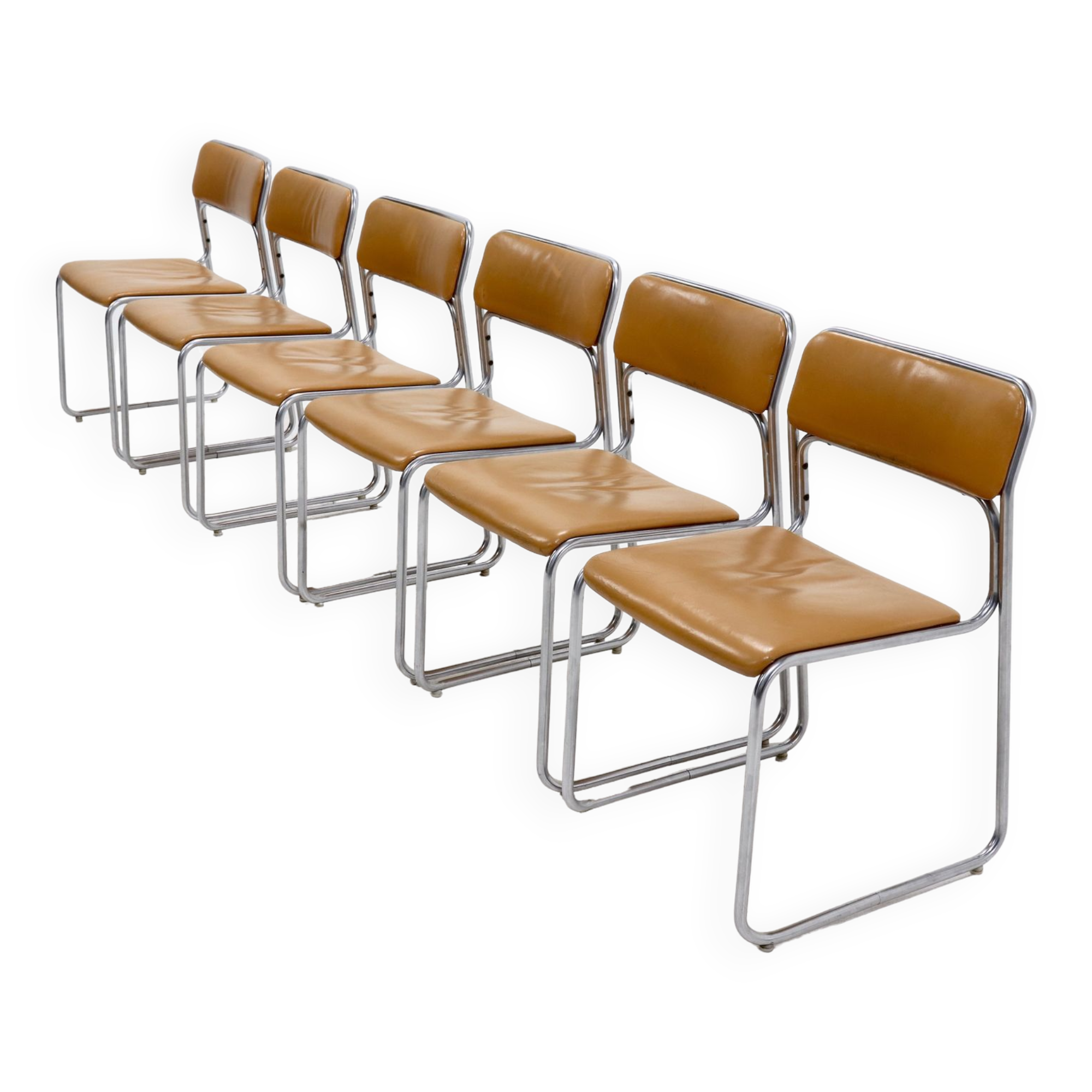 Set of 6 SE09 Dining Chairs by Walter Antonis for 't Spectrum 1970s