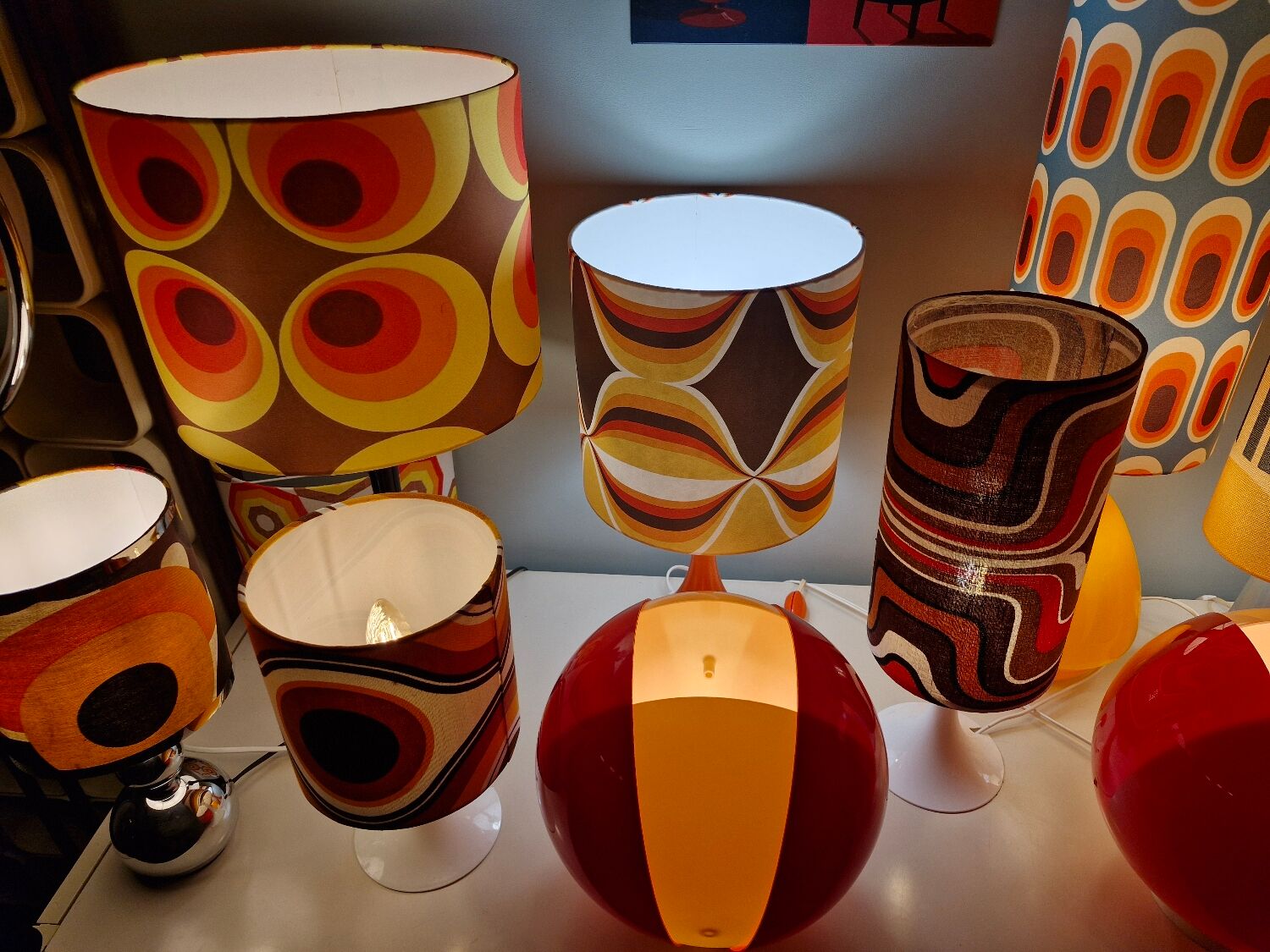 Pair of Paloma Habitat Vintage 80s Lamps