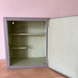 Metal pharmacy cabinet